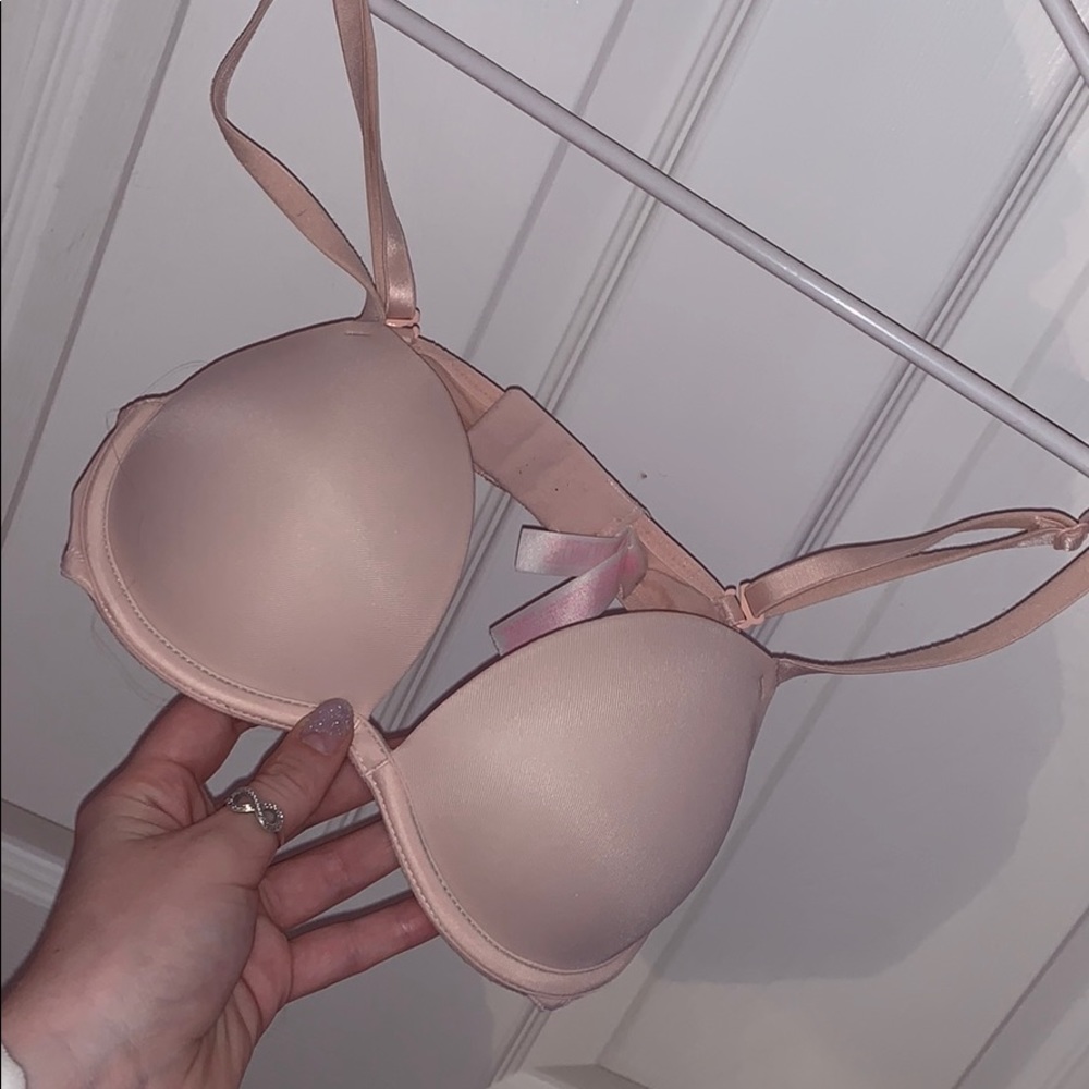 Pink push up bra
